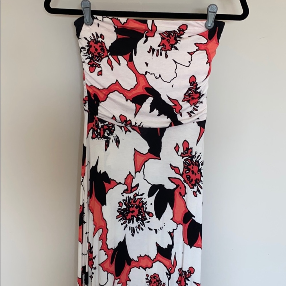 The Limited Floral Strapless Maxi Dress